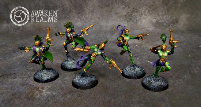 Eldar Harlequin troupe by Awaken Realms