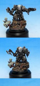 Chaos Dwarf Infernal Guard Castellan by Wickedcarrot