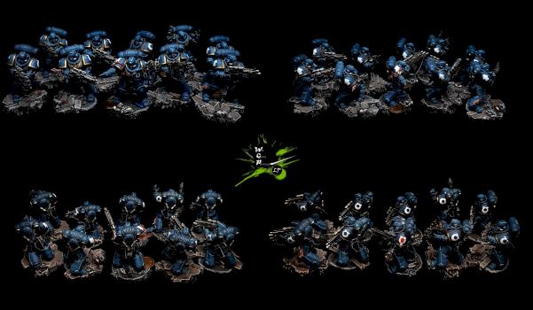 Warhammer 40K Primaris Intercessors Ultramarines by CroWarGamePainting