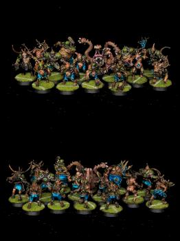 Nurgle Blood Bowl Team by warhamsterpainting