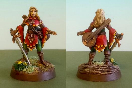 Reaper Miniatures, Dark Heaven Legends - Liriel Silverlocks, Bard by smilie23