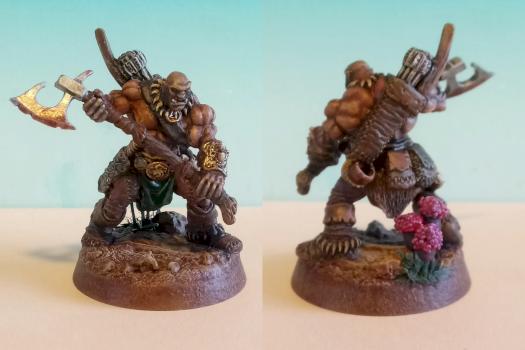 Reaper Miniatures - Thelgar Halfblood, Half-Orc Barbarian by smilie23