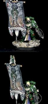 DARK ANGELS PRIMARIS ANCIENT WITH CHAPTER STANDARD by bevulf