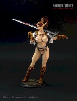 Female Elf Mercenary (painted) by Brother Vinni