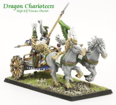 Dragon Charioteers, High Elf Tiranoc Chariot by Rob Lane