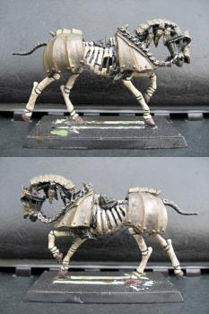 Barded skeletal steed WIP by duck83