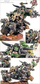 Ork Warboss on Bike - Groznak 'Da fasta' - by Il_Dada