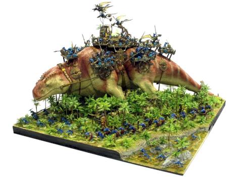 Warhammer Lizardmen Thunder Lizard 2nd Place in Armies on Parade 2011 by StrategicCommand