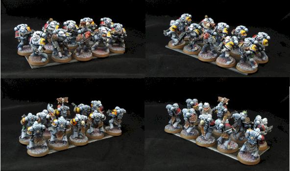 Space Wolves Grey Hunters first pack by preroman