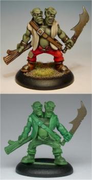 Pick & Flick, 2 Headed Orc by SJB