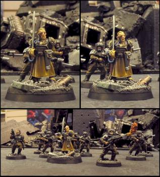 Cadian Lieutenant and Squad by biggeek