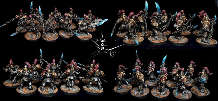 Custodes Guard Squad Commission Job Warhammer 40K by CroWarGamePainting