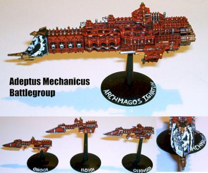 Battlefleet Gothic Adeptus Mechanicus Battlegroup by Scottdsp748