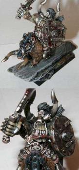 Orc Warboss on Boar by karaikal