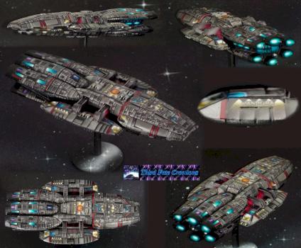 The Pandora, A Heracles class battlestar / Novastar by RevenantDrag00n