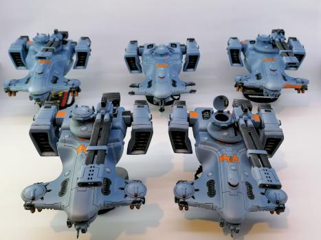 T'au Sa'cea sept Tanks by peej