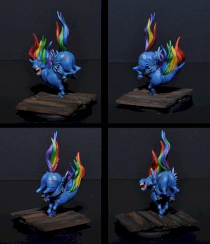 Gift Horse #3 aka Rainbow Dash (alt. Wild Boar); Malifaux by Solnishko