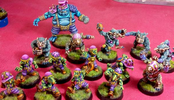 Blood bowl, greebo. Underworlds team by denmcal