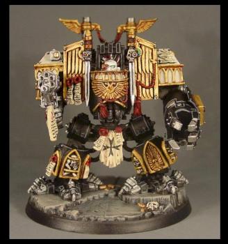 40K Venerable Dreadnought Black Templar by blue moon miniatu by bluemoonminiatures