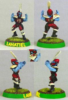 Converted Blood Bowl Dark Elf Catcher -- TBB2006 Legacy Team by lahatiel