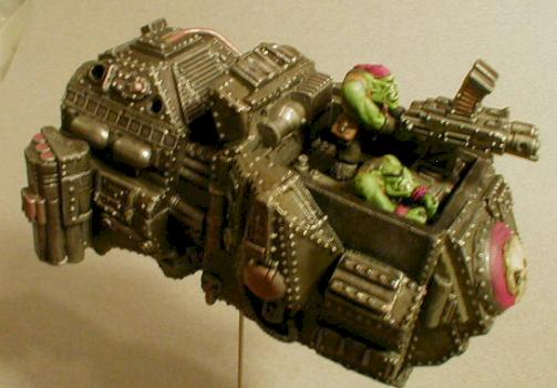 Ork Custom 40k Land Speeder by moonwhim