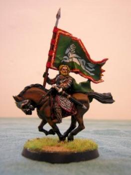 Mounted Glamling Rohirrim Standard Bearer by GreenGoblinTrading