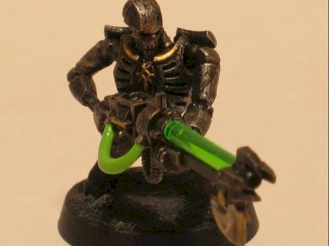 necron kneeling down and firing by ITHIEL AEL