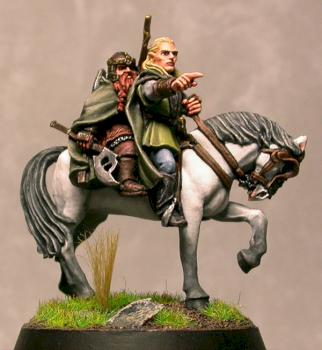 Legolas and Gimli on Horseback by Rob Jedi