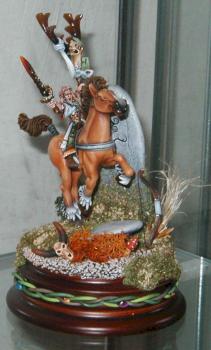 Wood Elf on Horse by karaikal