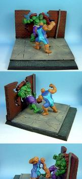 The Hulk vs. The Thing by The Artisan