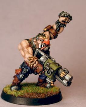 Ogryn with Ripper Gun by paint me