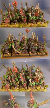 Night Goblin Spearmen Regiment by mousekiller