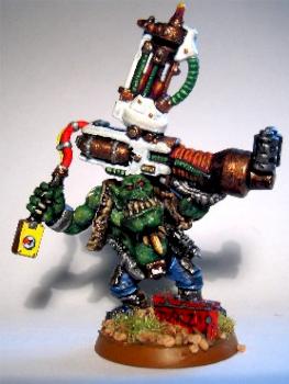 Ork Mekboy w Kuston Force Field Generator by Dazkhull