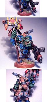 Ork nob with Waaagh banna by Dazkhull