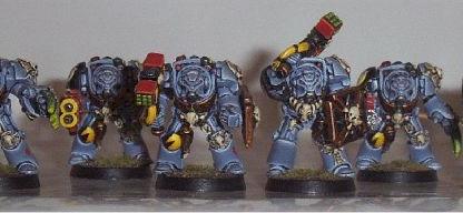 Space Wolves Wolf Guard Unit in Terminator Armour by Glyn Green