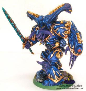 40K Thousand Sons Chaos Daemon Prince (better pic) by Kelly Kim