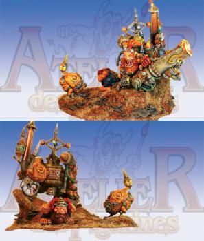 angry dwarf with flamecannon from Rackham by atelierdesfigurines