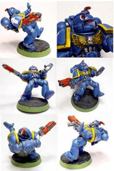 Spacemarine (shot in the head) by flim