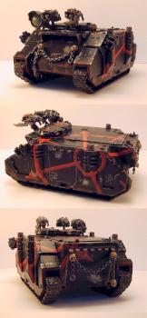 Chaos Space Marine Rhino by Weazle