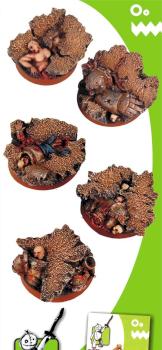 Bloodbath - round 50 mm resin bases (unpainted) by Scibor