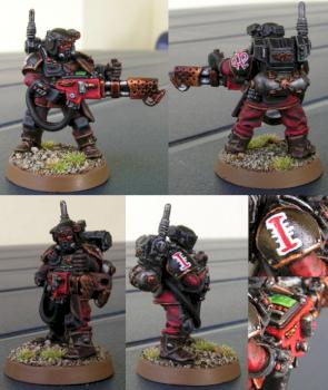 Inquisitorial Stormtrooper with Flamer (Kasrkin) by Tomas