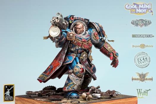 Crimson Fists 1st Company Captain by Yellow one