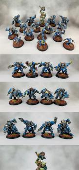 Orc team for blood bowl by Pixmen