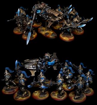 Guards and Jet Captain Adeptus Custodes Warhammer 40K by CroWarGamePainting