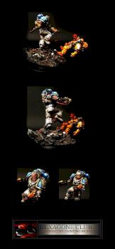 Warhammer 40.000 Kharn le sanglant 8 éme Capitaine World Eaters. by Hexagone Club