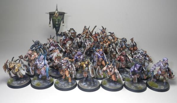 Beasts of Chaos Beastmen Gors and mutant Gors by Hamish Longstride