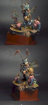 Pusgoyle Nurgle diorama by FartOfWar