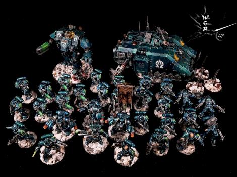 Primaris Full Alpha Legion Army Project Done by CroWarGamePainting