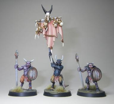 Beasts of Chaos Beastmen Ungor shortspears by Hamish Longstride