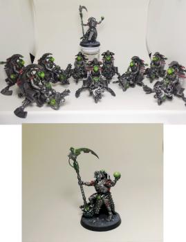 Necron Lord and Bikes by UnderConstruction